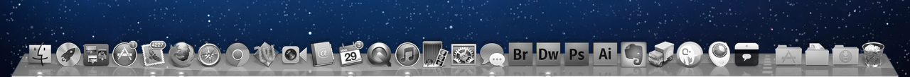 Still think #Apple messed up by removing all color from their icons in Lion. Elegant maybe but less usable.
